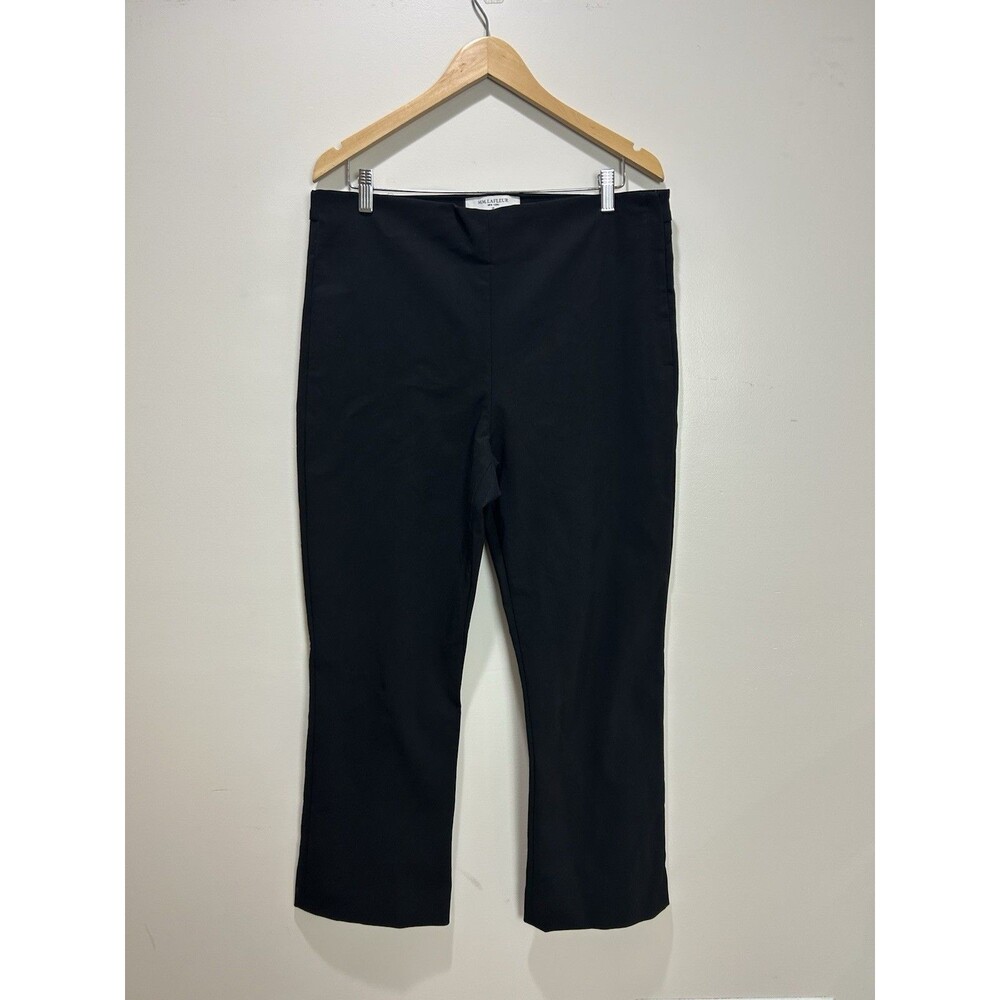 M.M. LAFLEUR Black Ankle Dress Pants Cotton Blend Women’s Size 16